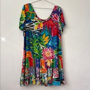 Jams World Colorful Floral Mini Dress